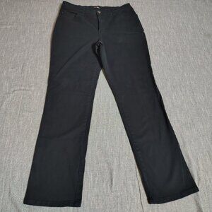 Lee Jeans Womens Size 30x30 Black Dark Wash Regular Classic Fit‎ Straight Leg